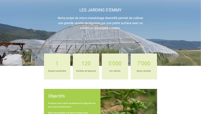 Page de la forêt-jardin et le jardin d'Emmy