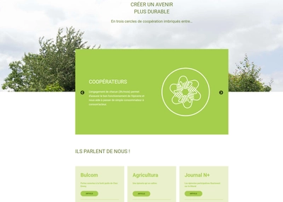 Slider de la page d'accueil