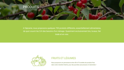 Page des produits de Chez Emmy