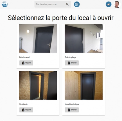 Ecolock intégré dans une app destinée aux membres d'un club de sport