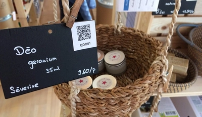produit avec un qr code