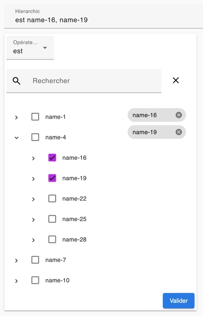 Facette de recherche